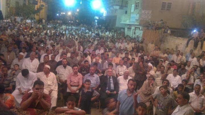 An enormous popular street assembly against BP's plans in Idku