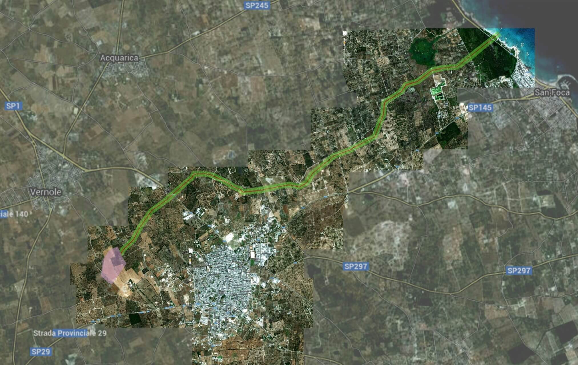 TAP Route in Puglia