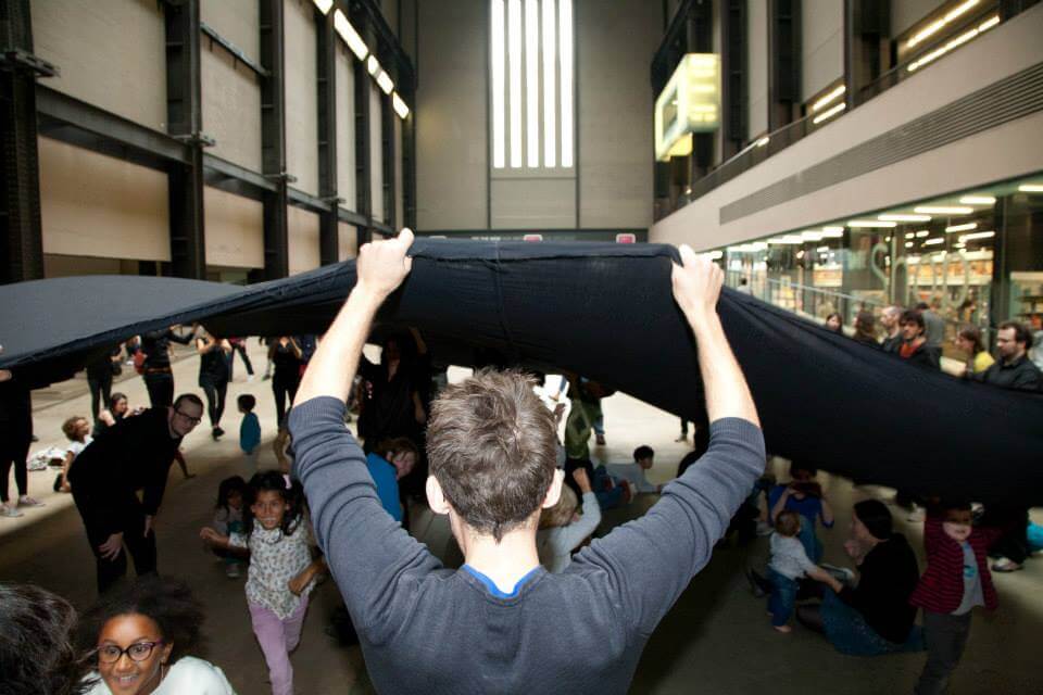 What's underneath Tate's secrecy? Liberate Tate's "Hidden Figures" performance at Tate Modern. Photo: Martin LeSanto-Smith