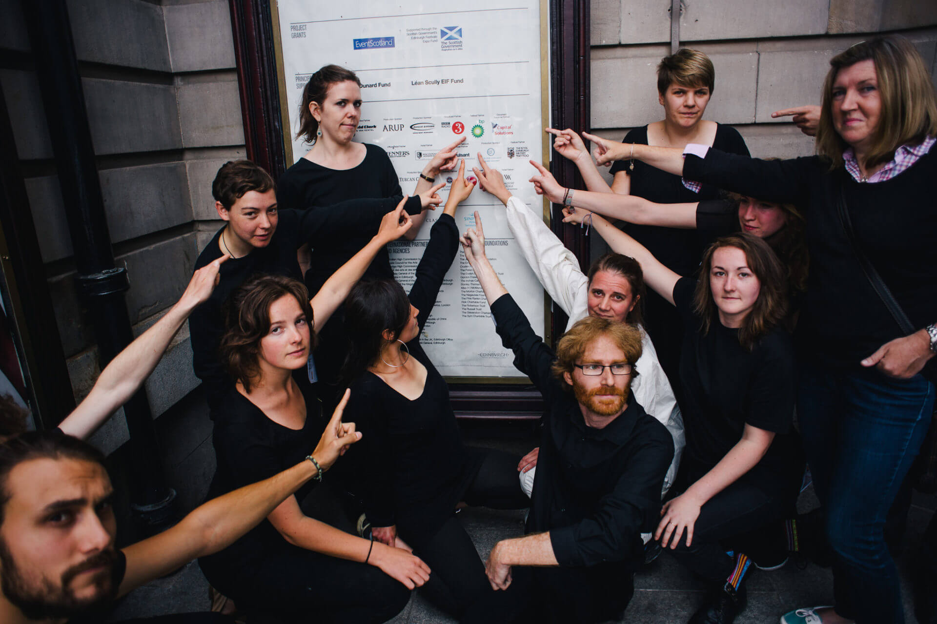 Performers and activists at Edinburgh International Festival last year. Credit: Andrew Perry