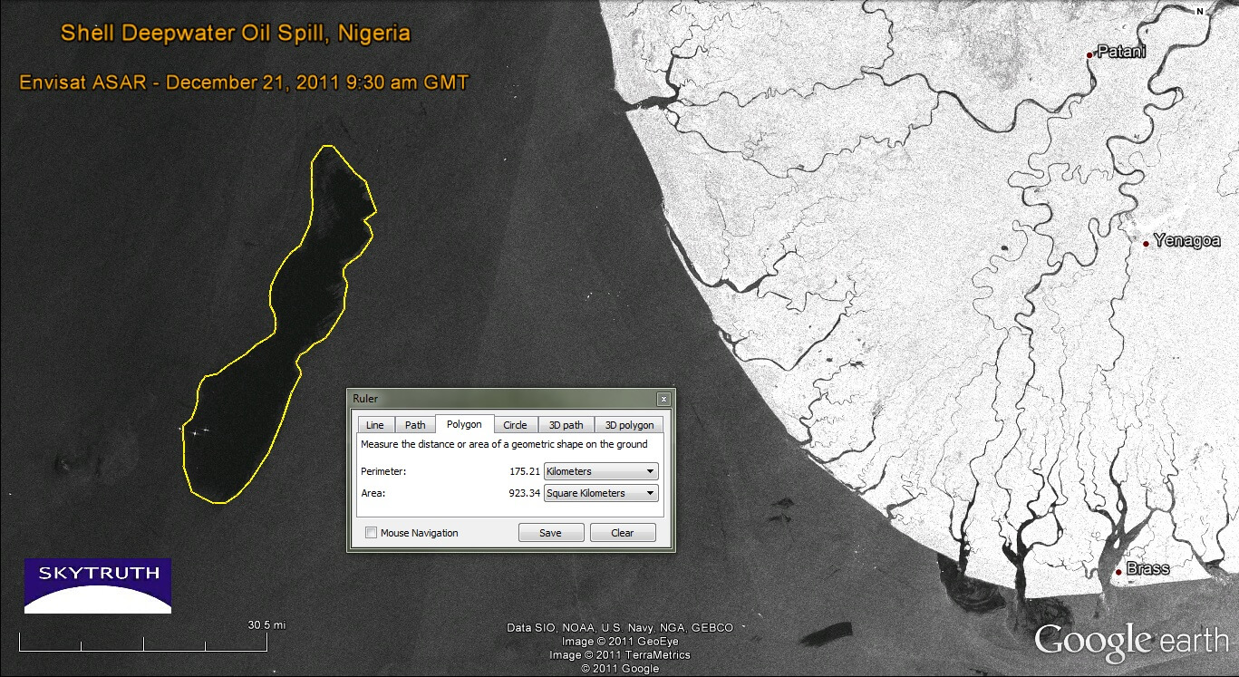 SkyTruth_Shell_Nigeria_spill_ASAR_21dec2011_measured