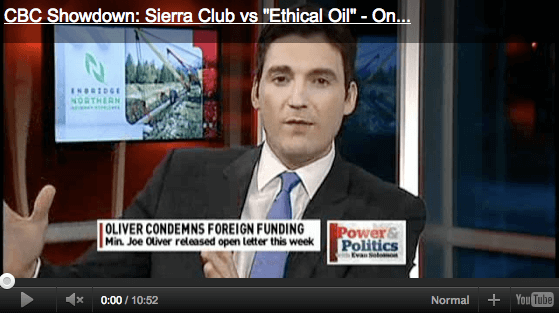 Direct news question mega fail: is Ethical Oil funded by Enbridge Pipeline?