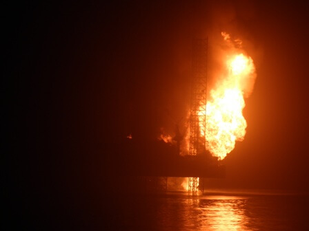 Chevron oil rig explodes off coast of Nigeria; 2 killed