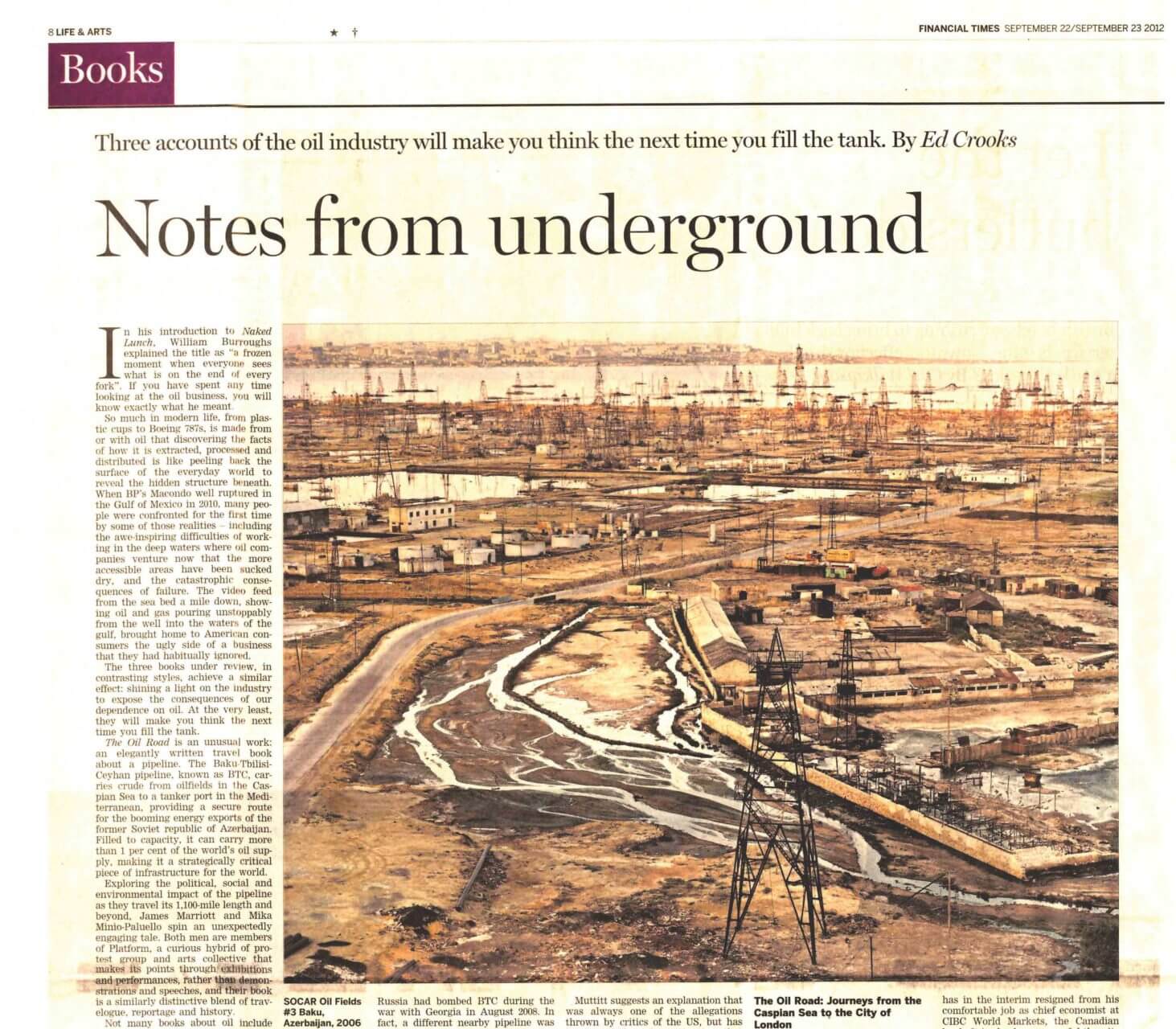 “An unexpectedly engaging tale” – The Oil Road reviewed in the FT