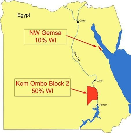 Dana Gas' Kom Ombo concession in Upper Egypt