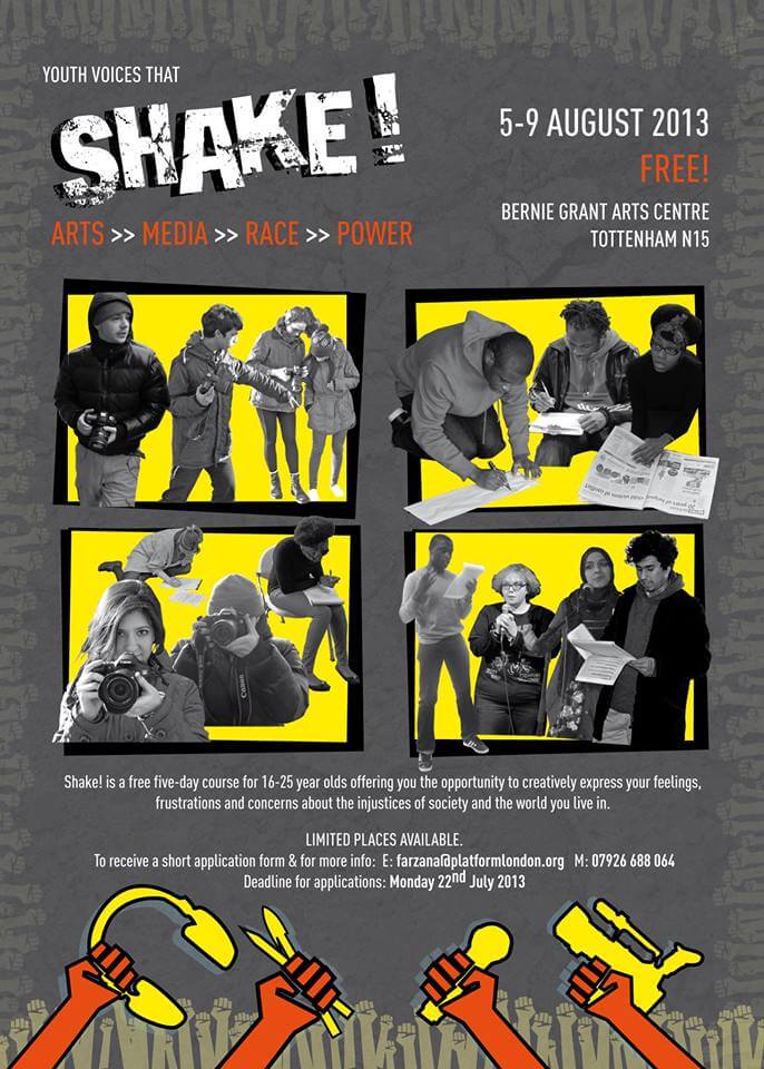 Applications open: Shake! Arts >> Media >> Race >> Power