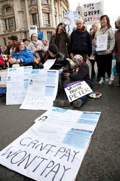 Fuel Poverty Action protest. Image copyright 2013 Martin LeSanto-Smith.