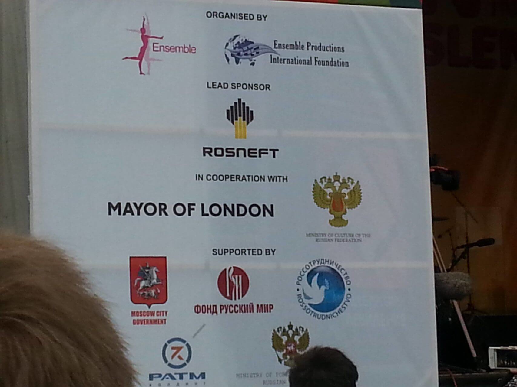 Sunday at Trafalgar Square: oil sponsorship meets Russian militarism