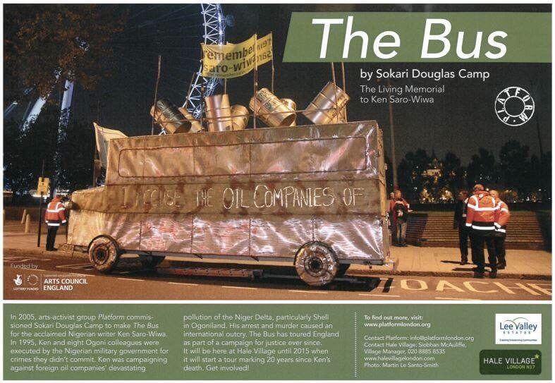 ‘The Bus’ memorial for Ken Saro-Wiwa is on the move…