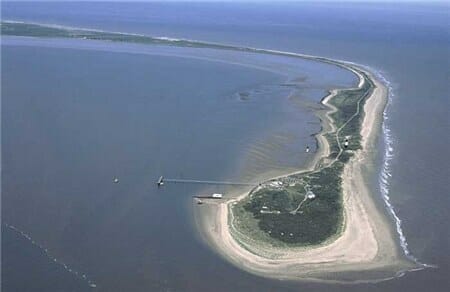 Spurn Head at the mouth of the Humber, East Yorkshire