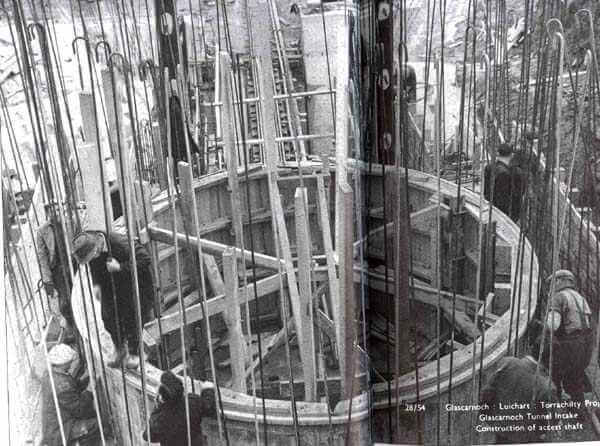 Constructing the Loch Glascarnoch hydro electric power scheme 1956